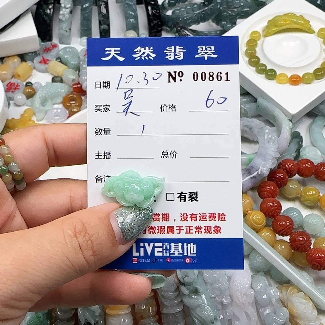 翡翠未镶嵌颈饰55