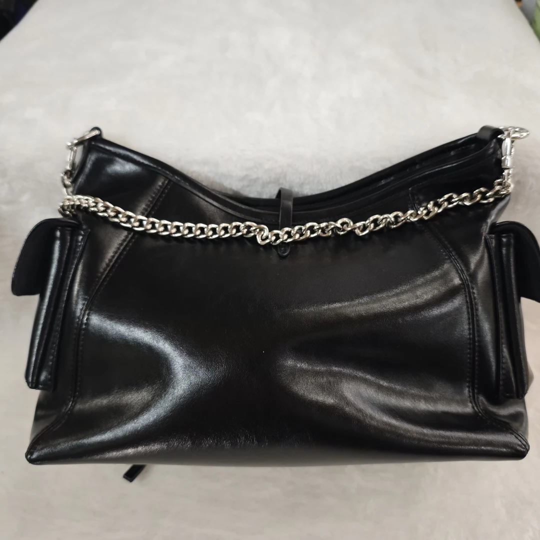 【CF】2024年新款轻奢百搭手提包斜挎单肩包 1065-黑色