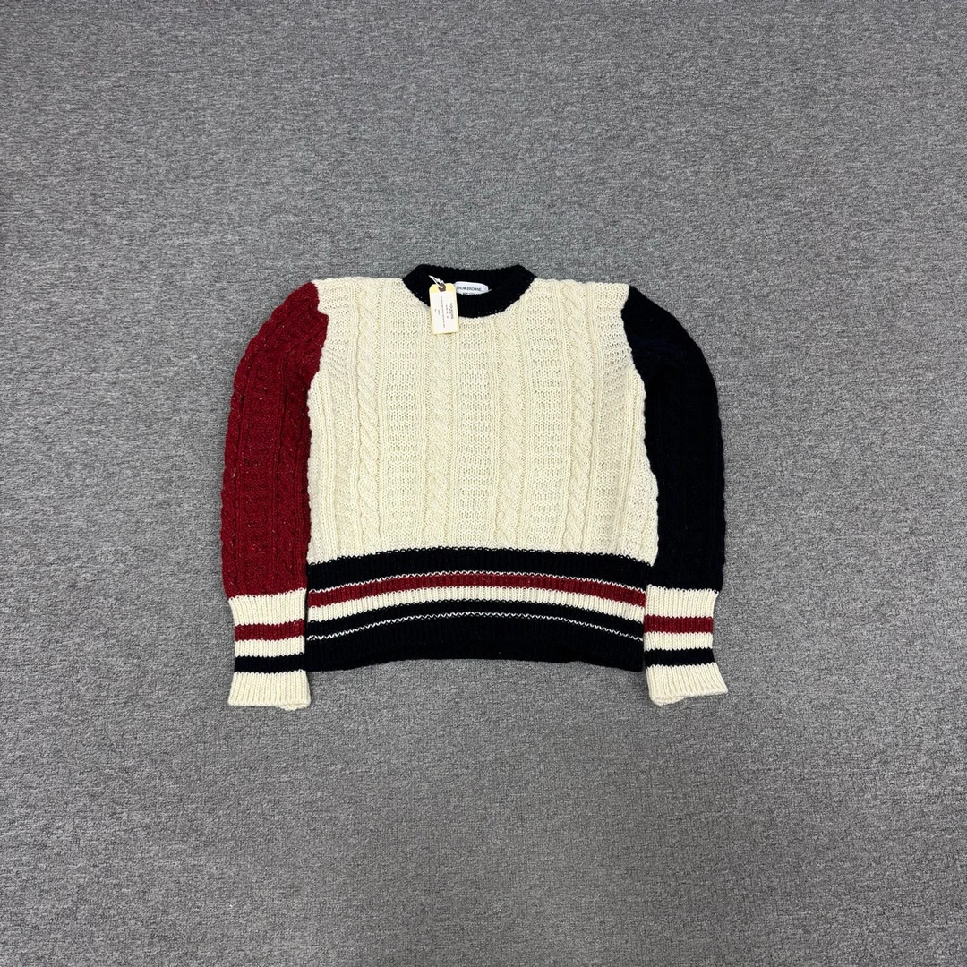未使用 THOMBROWNE tb 米白色毛衣 双色