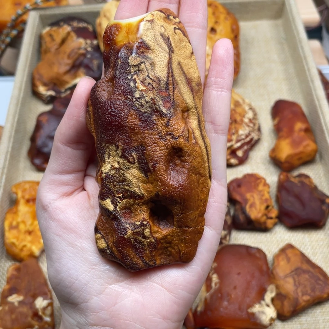 ༄***࿐琥珀未镶嵌珠宝奇石