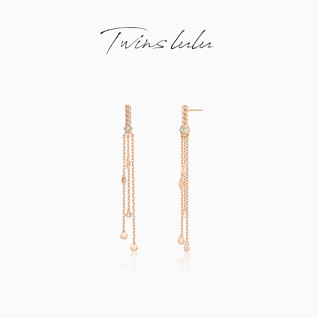 TWINS LULU 镀k金 轻奢简约小众时尚百搭经典耳环耳环TSL2328