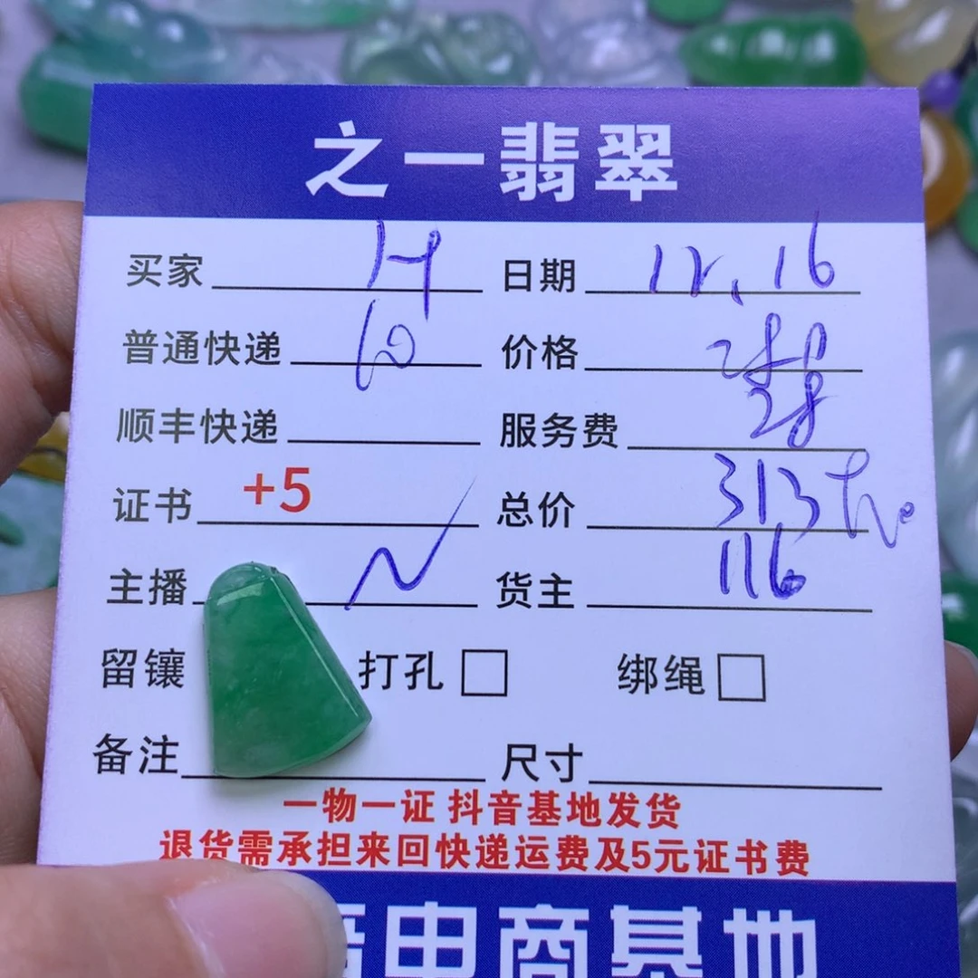 颈饰未镶嵌翡翠H*h