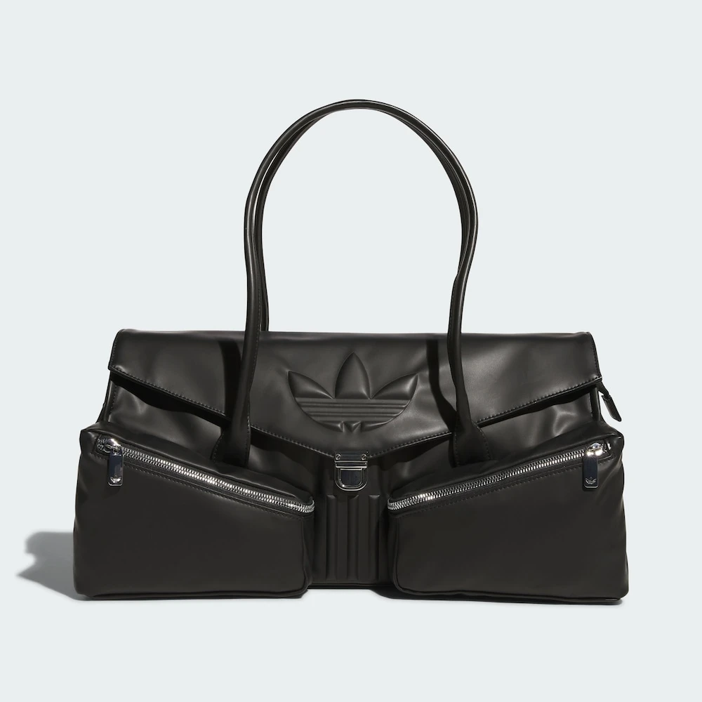 Adidas三叶草PU  BAG 经典实用潮流单肩运动大号长柄包拎包KC1418