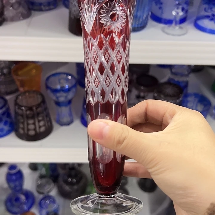 手柄款水晶玻璃微瑕一个