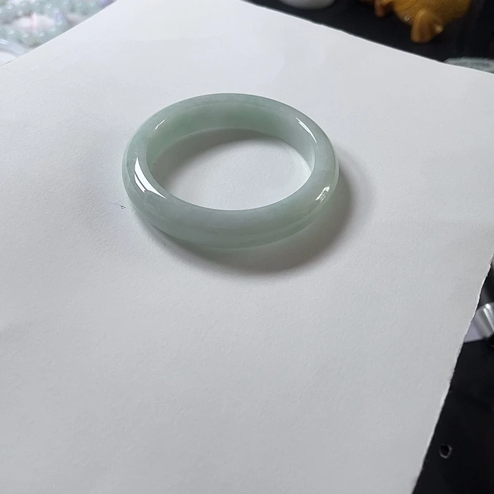 未镶嵌手镯翡翠正圈 有纹