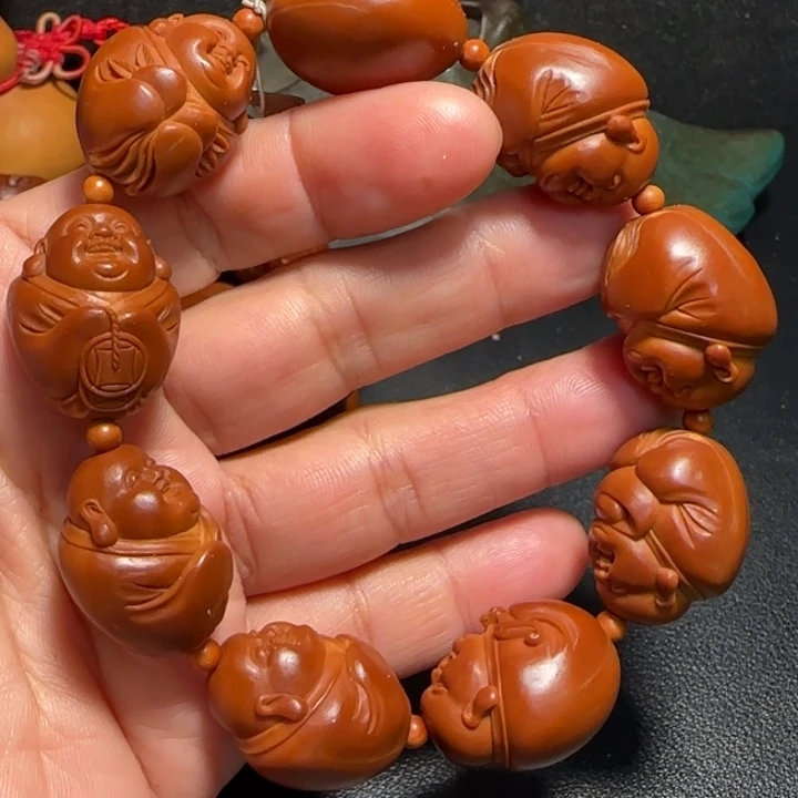 橄榄核吊坠开心弥勒