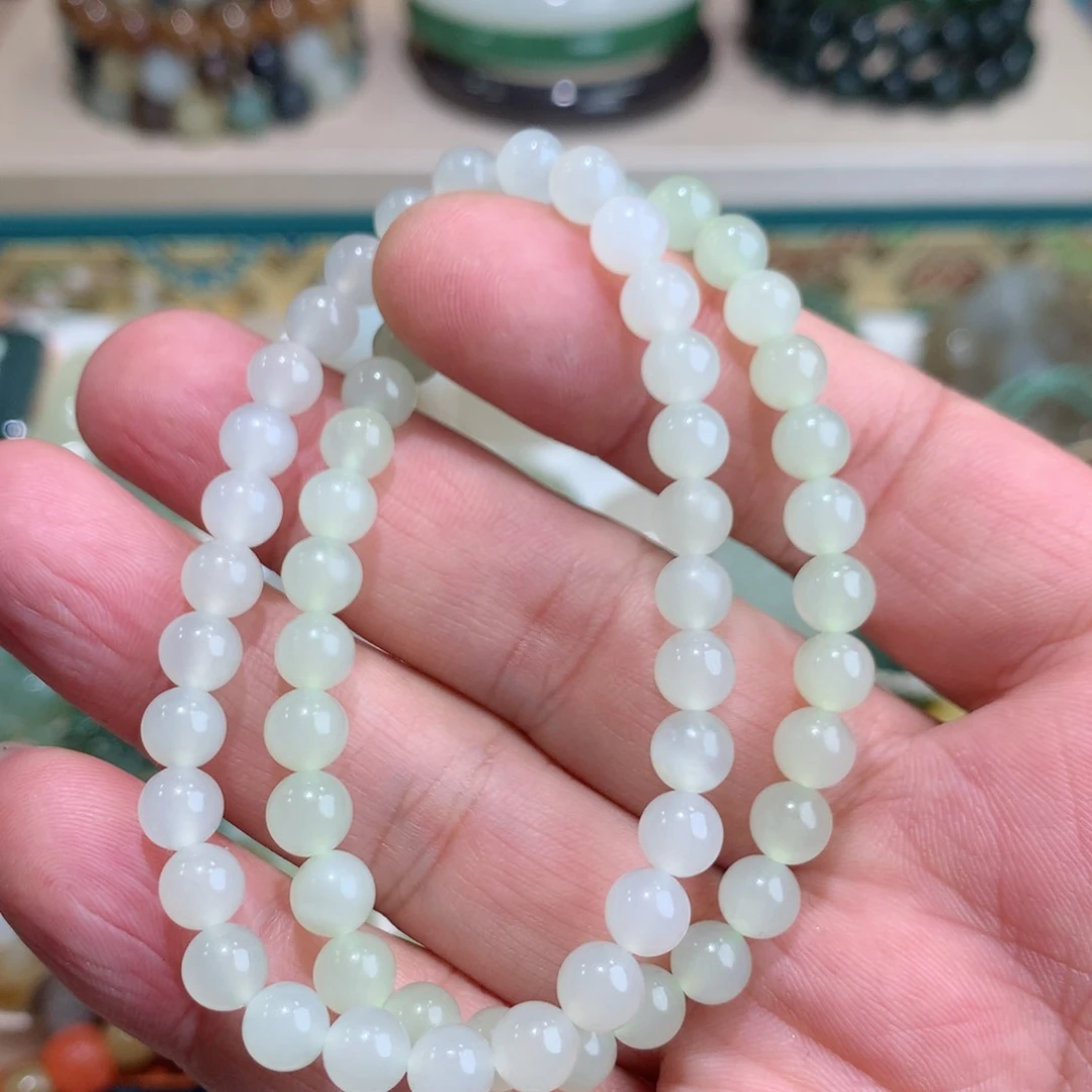 和田玉手链未镶嵌璘**光