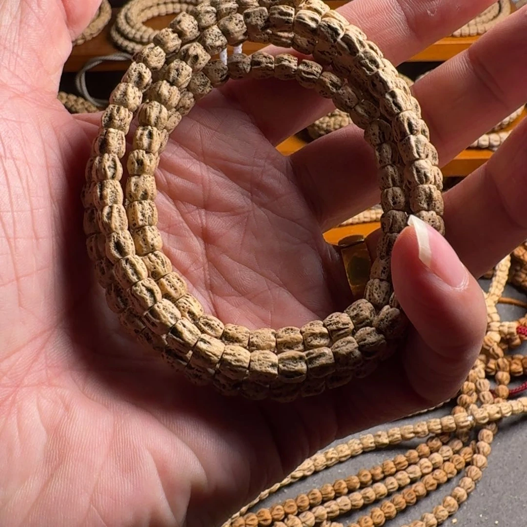 柏香籽/百香籽手串5.8毫米直筒满棱