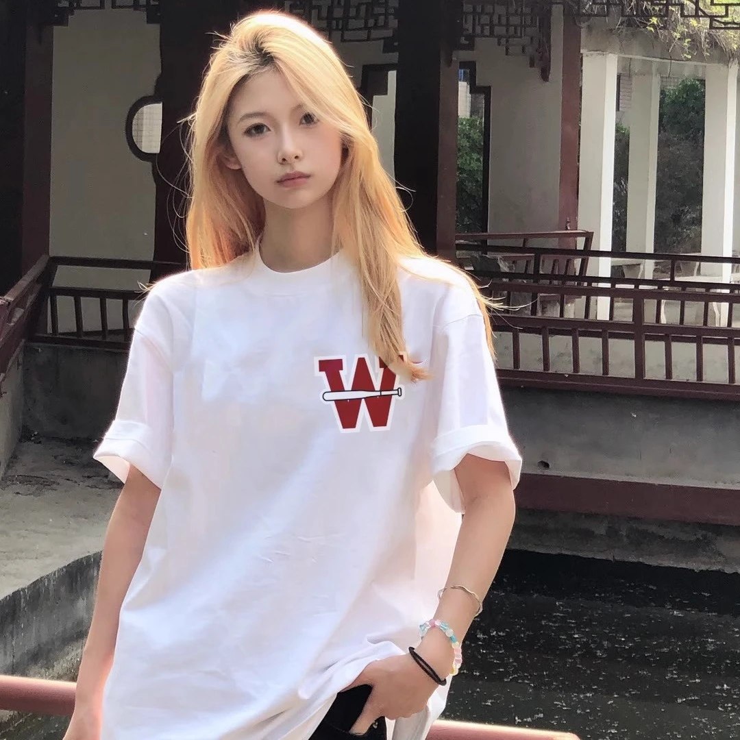 纯棉短袖T恤女2025年春夏街头风潮牌出行五一旅游出街衣服