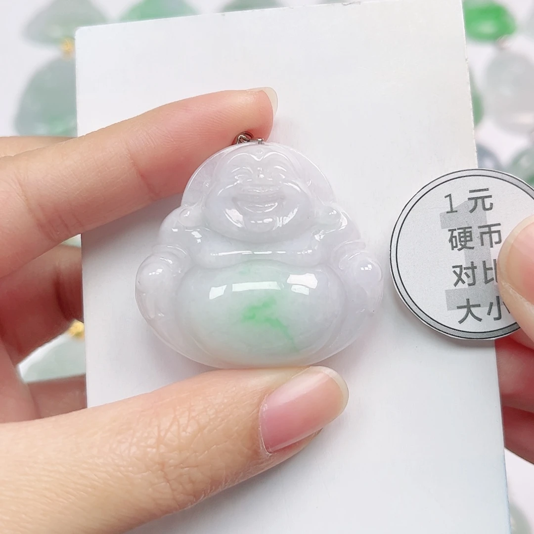 翡翠未镶嵌挂件天然A货翡翠