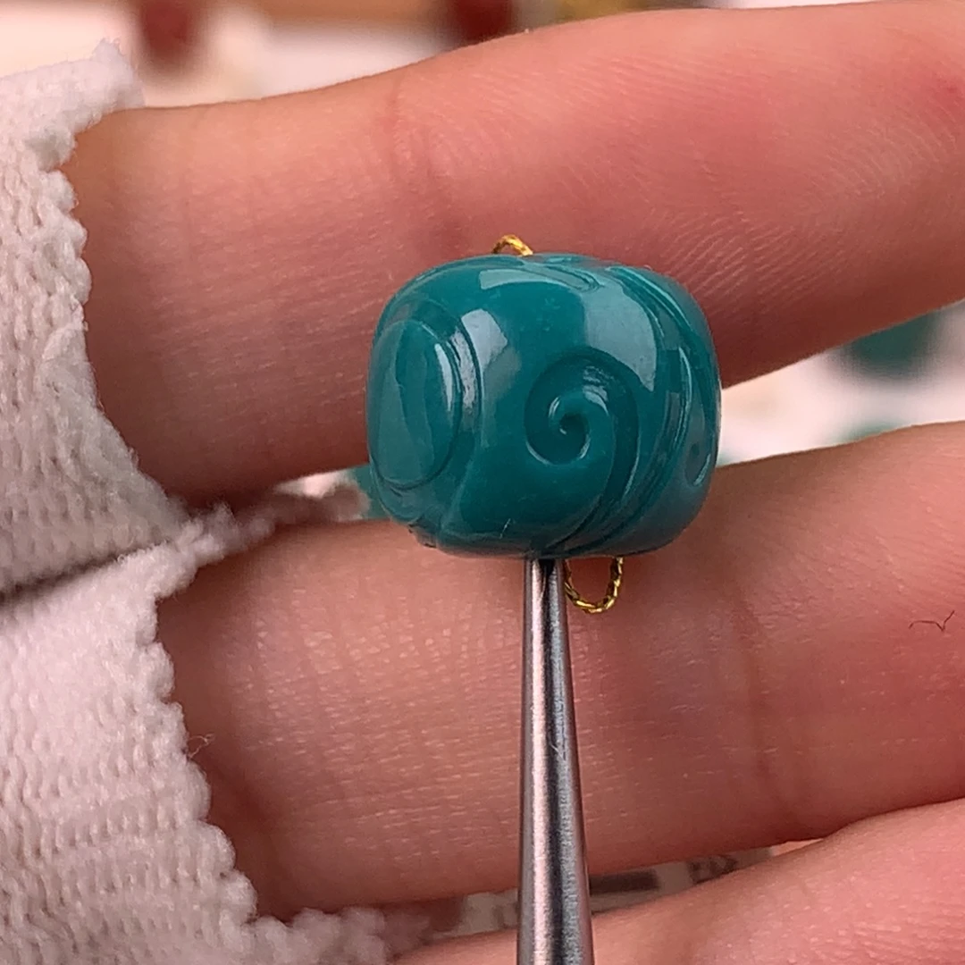 绿松石未镶嵌配饰蕊11.8*10