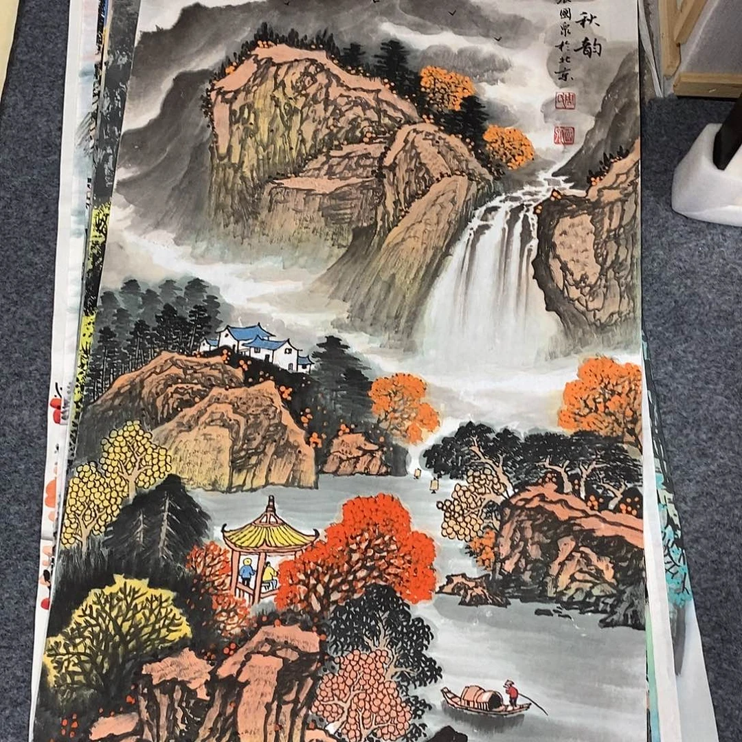 国画纯手绘画23345