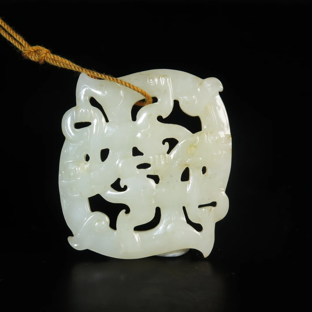 民国蟠螭纹佩/MZ535367/和田玉/民族文物