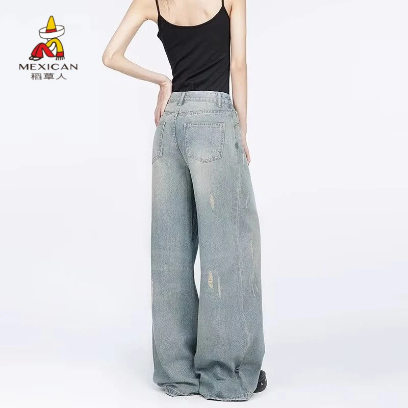 稻草人商务运动裤男款裤子长裤子男士裤子舒适日系简约高端阔腿韩