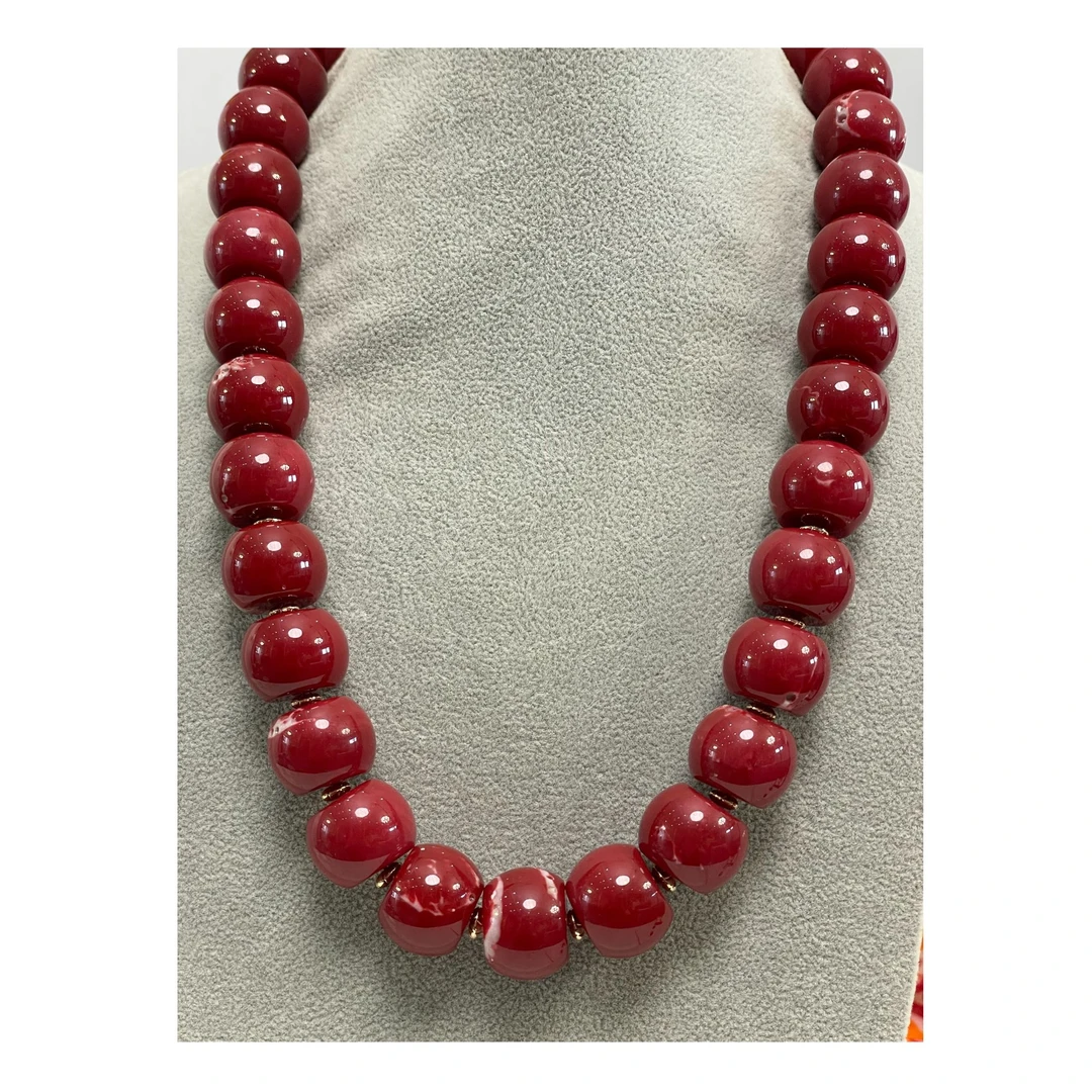 非金属珐琅项链 可西卡  大珠 项链