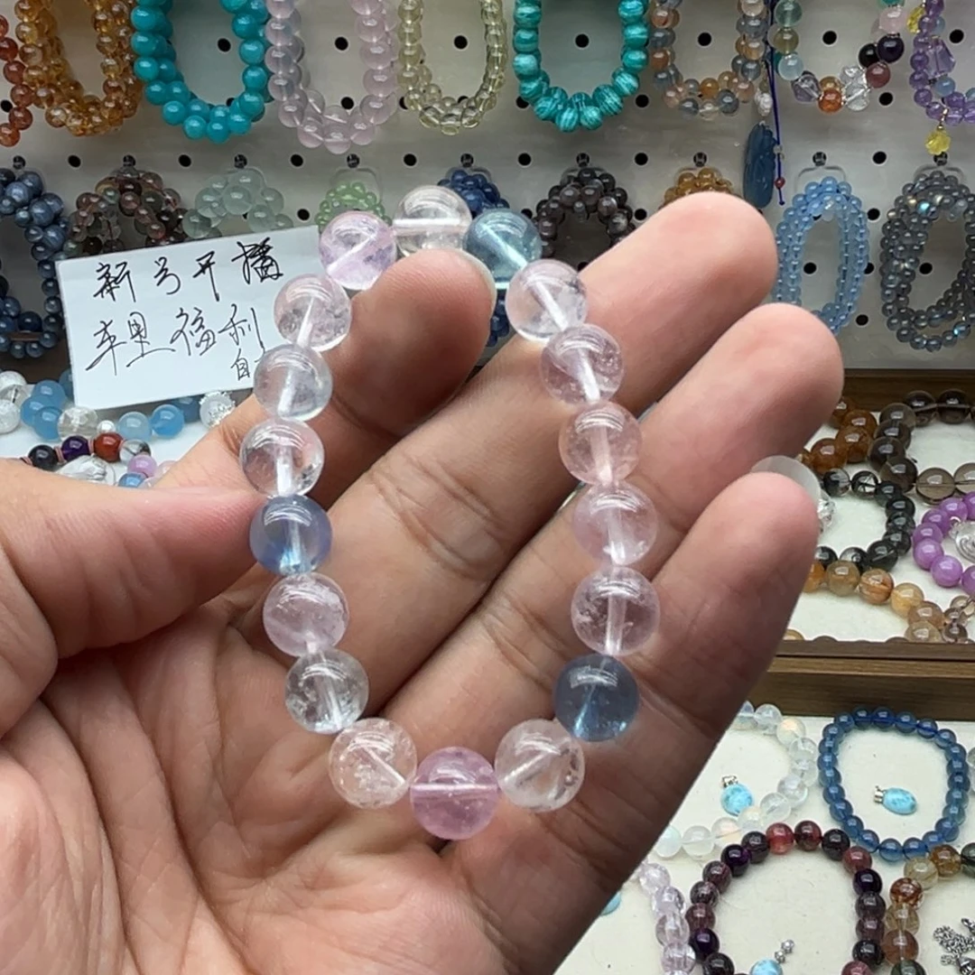 未镶嵌水晶手链9.3咪摩根石