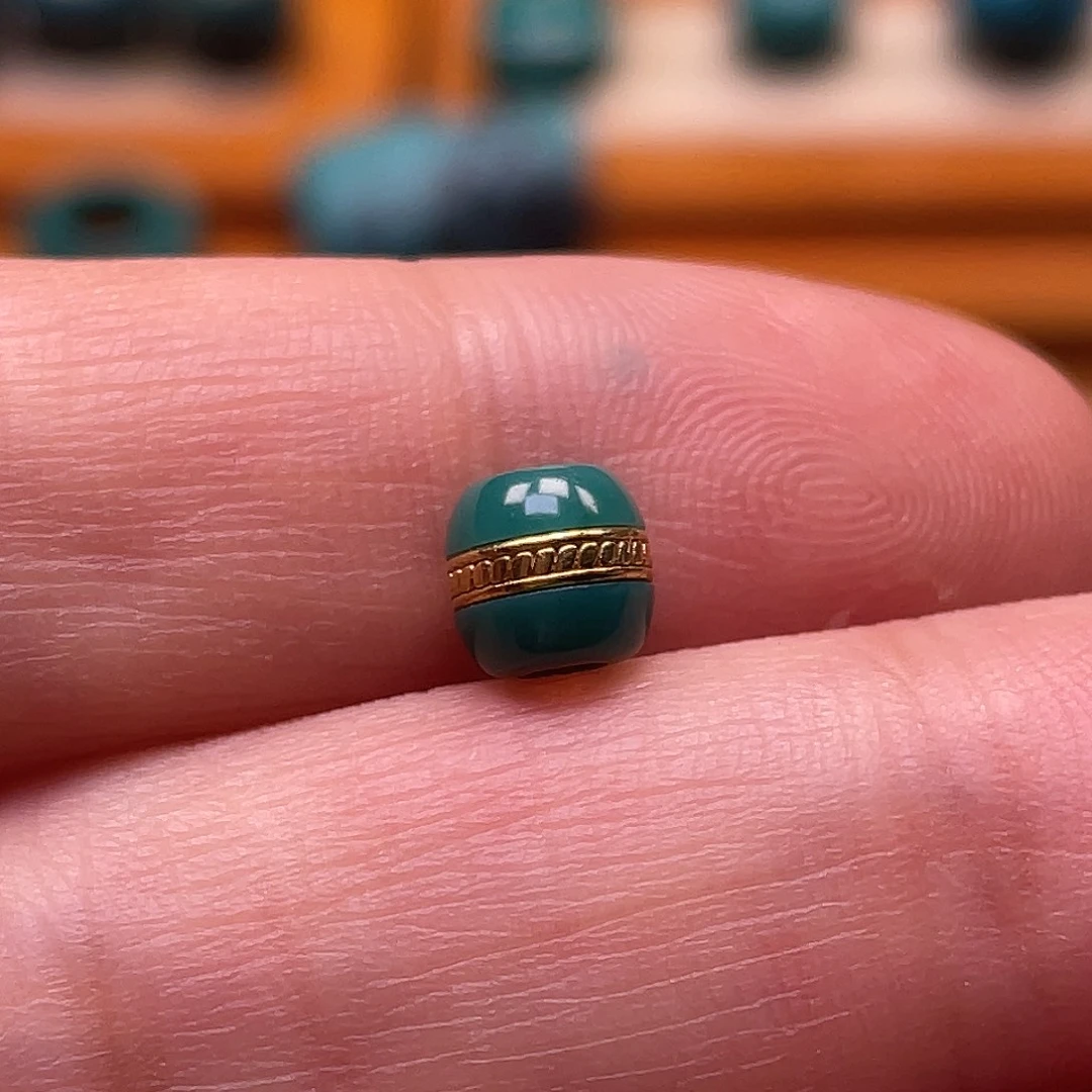 绿松石18K金镶嵌配饰