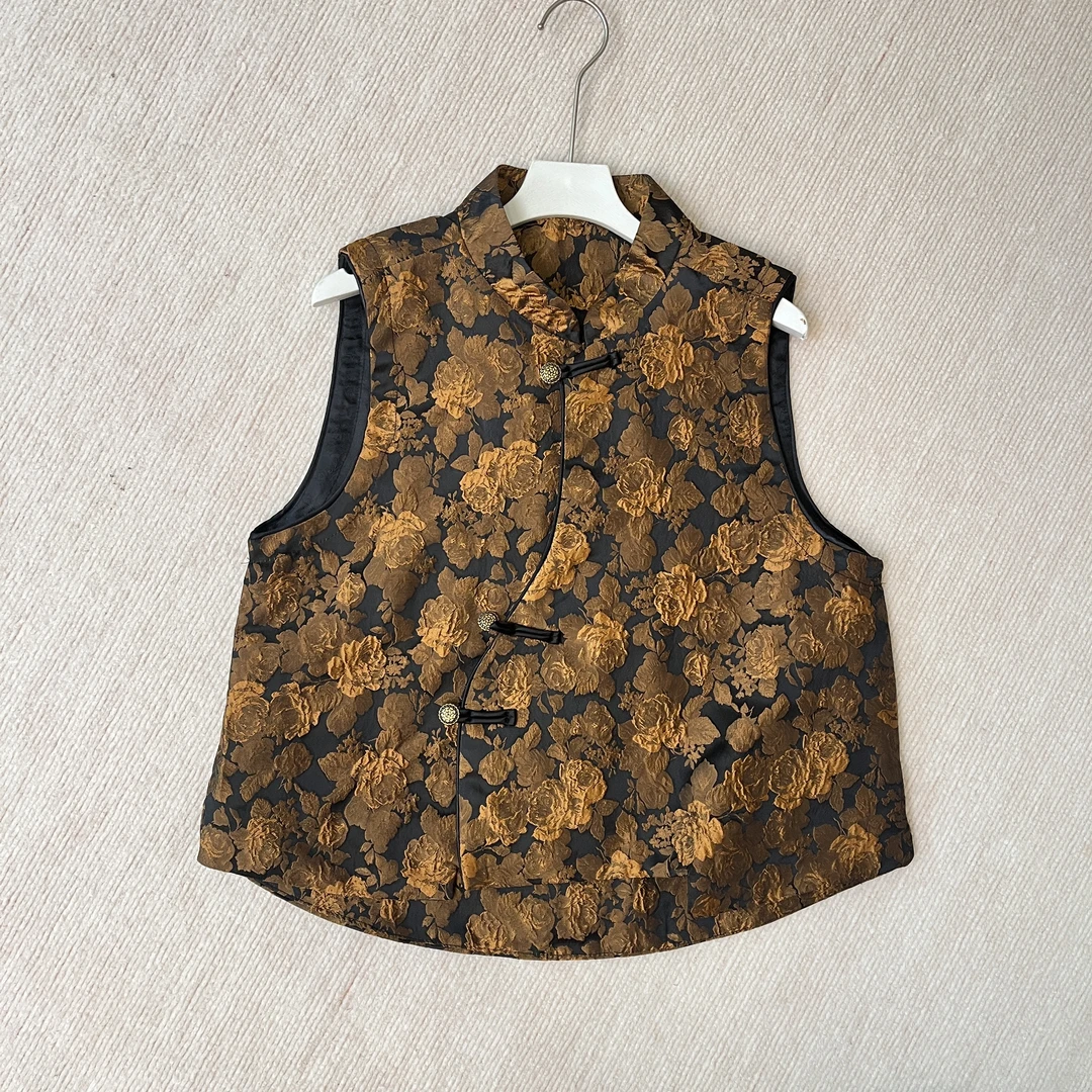 9090【冬蓉】..高定提花马甲
