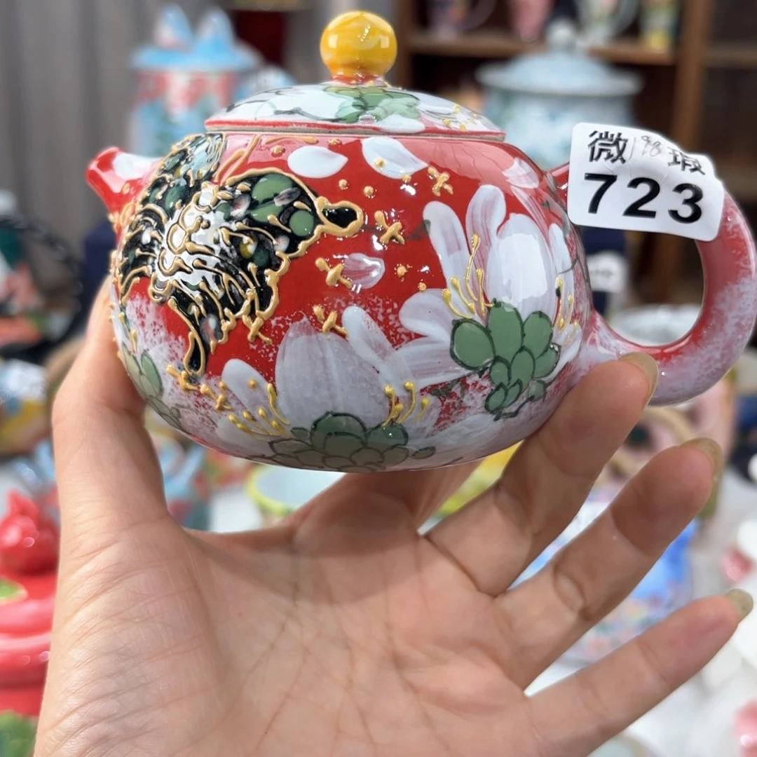 景德镇手绘高温釉下彩陶瓷茶具