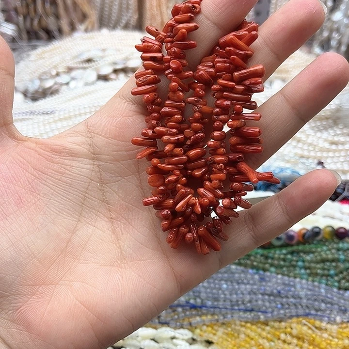 未镶嵌玛瑙/玉髓珠宝半成品一条三姑娘原枝项链58cm左右