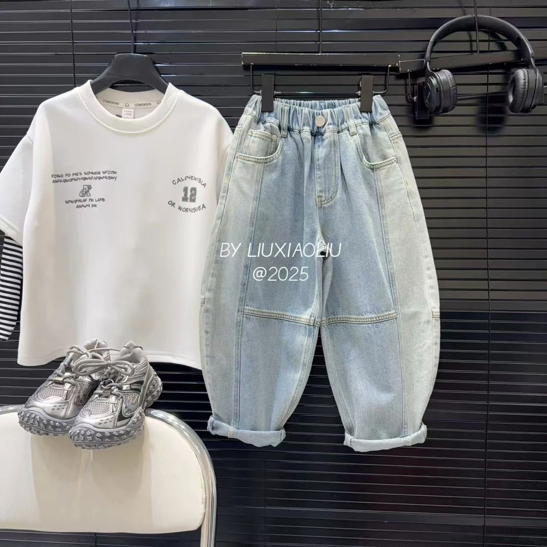 杭州六小六正版 BY LIUXIAOLIU春季儿童牛仔裤15578