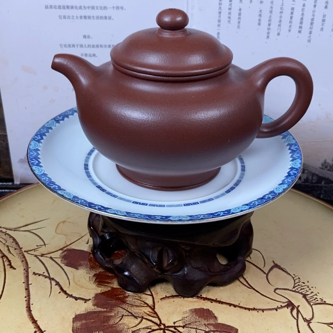 紫砂茶壶300 五号井底槽清老母亲制作容量