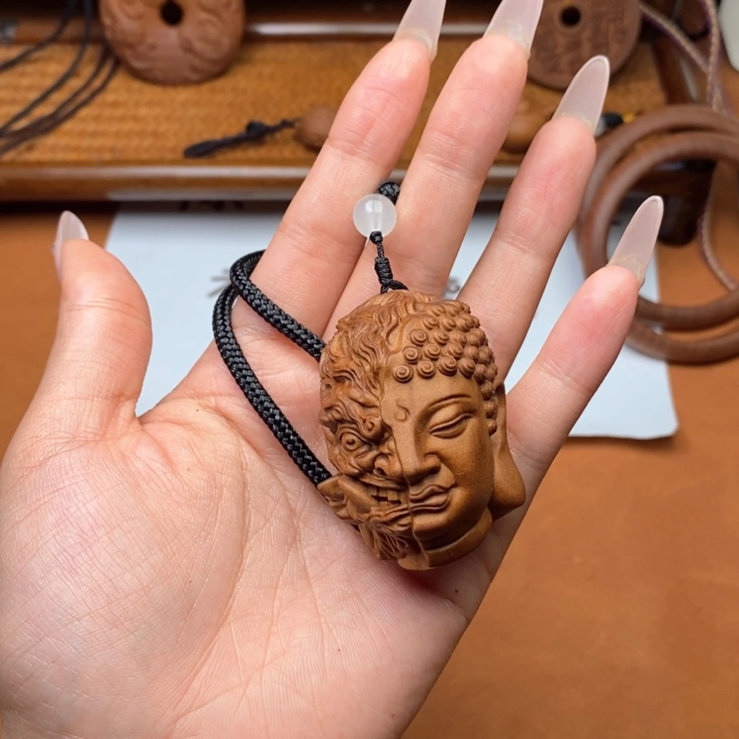 檀香木手串/手链一念之间手把件