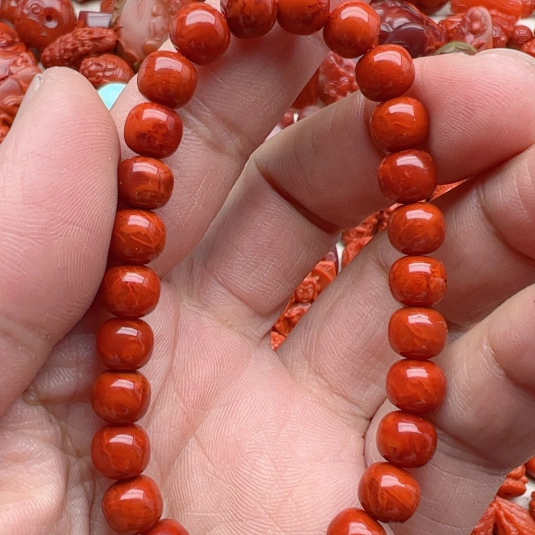 南红玛瑙配饰未镶嵌