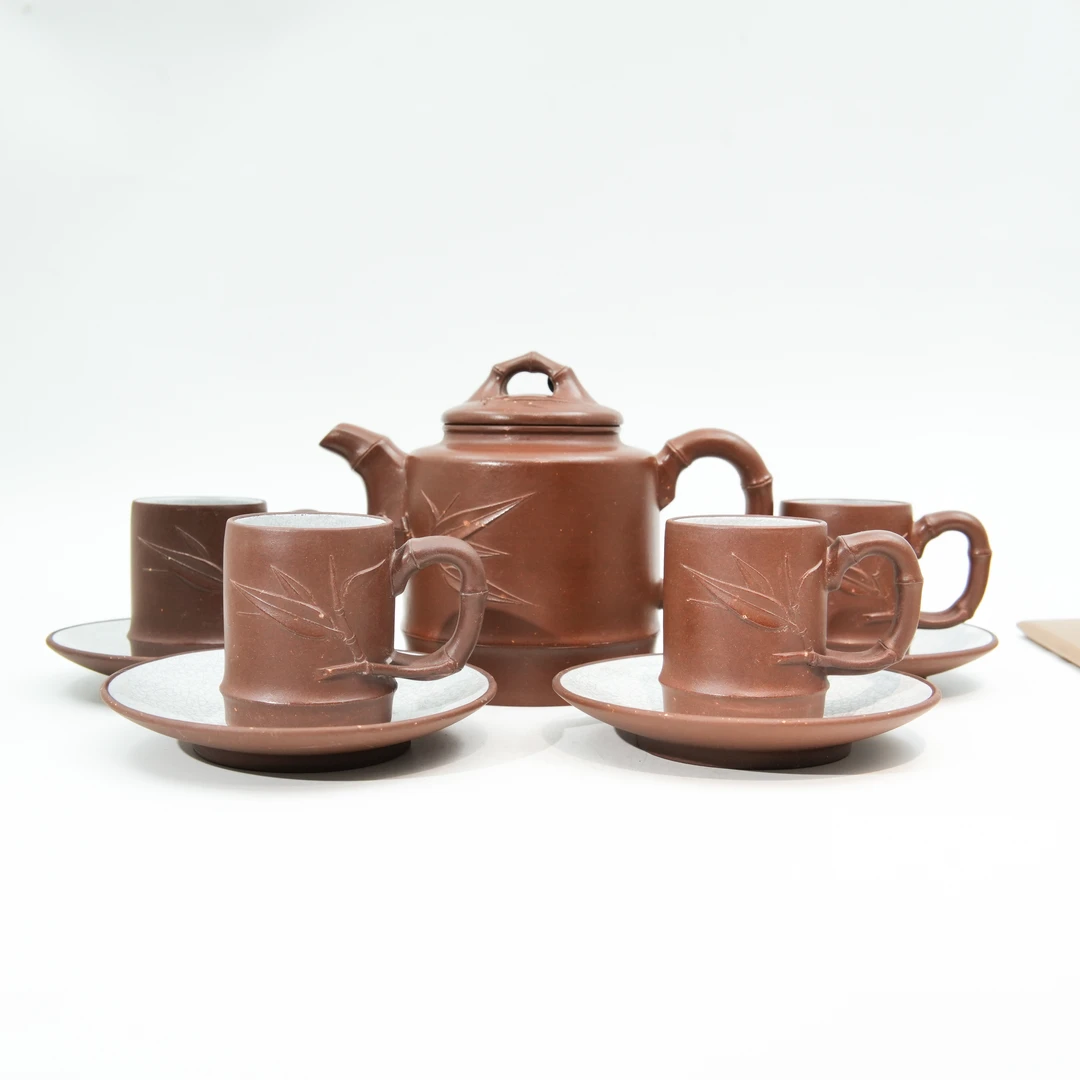 梅宝春套组四杯-高建芳-大红袍-500cc