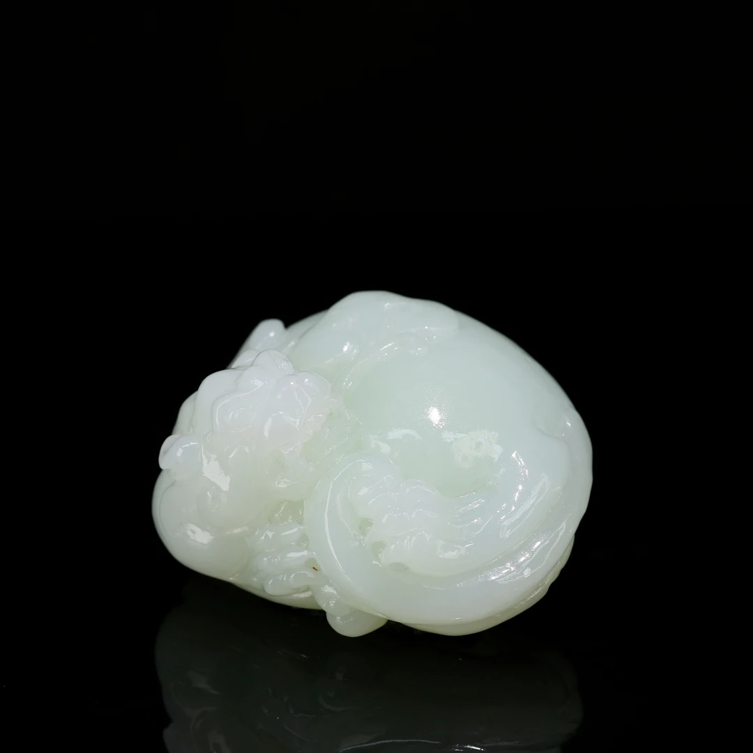 53和田玉羊脂白吊坠/000114保利厦门拍卖