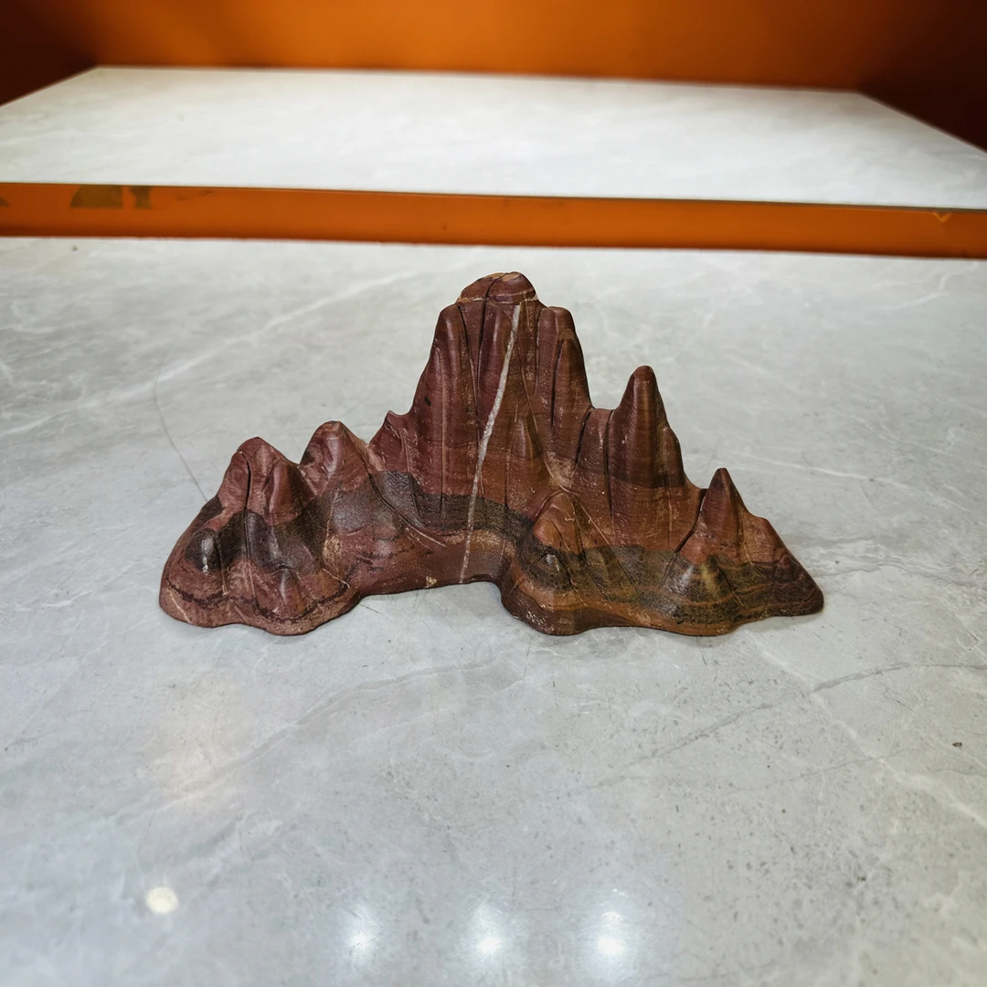 天然中式灵璧石山峰造型鱼缸造型家居观赏摆件尺寸25 9 10