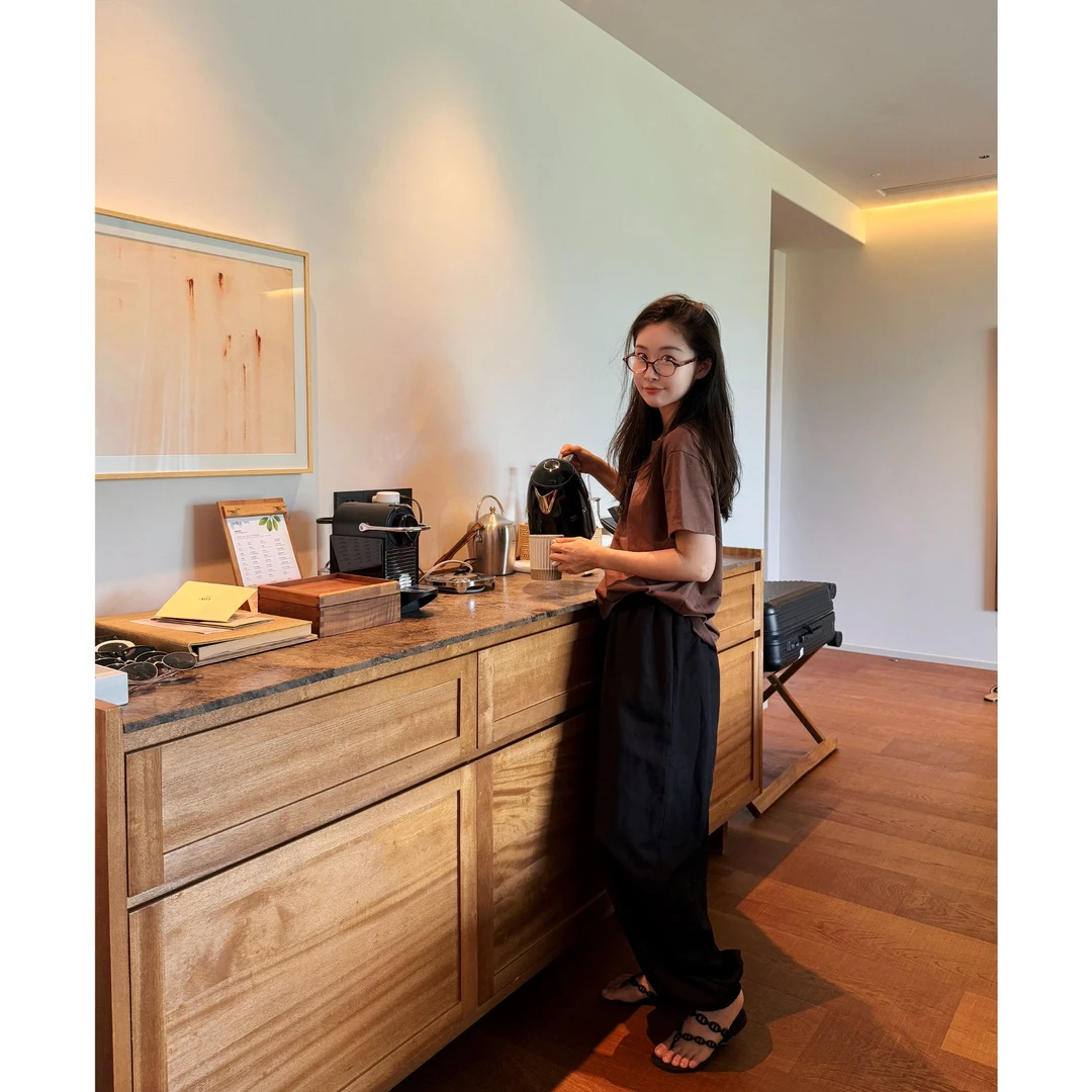 【RUNAWAY REALIST】天丝亚麻棉呼吸感休闲束脚灯笼裤 K346