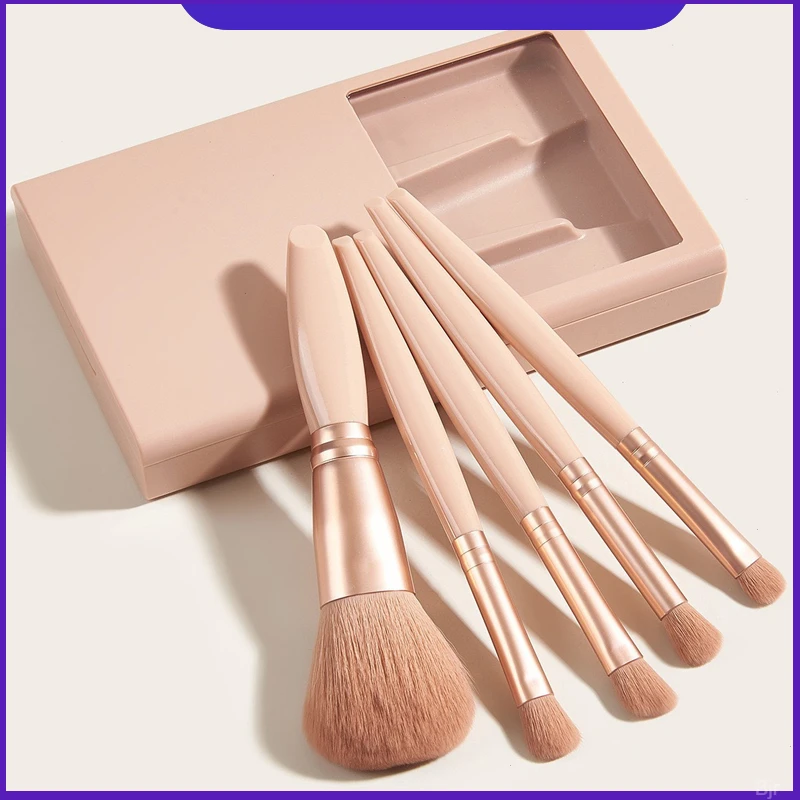 镜子平价开窗带散粉刷莫兰迪软毛旅行套装便携支刷子化妆刷5眼影