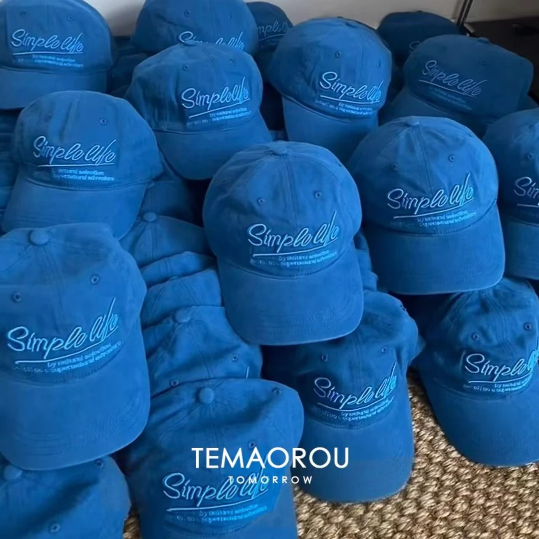 【蓝调时刻】适合大头围巨显白的克莱因蓝英文字母鸭舌帽子棒球帽