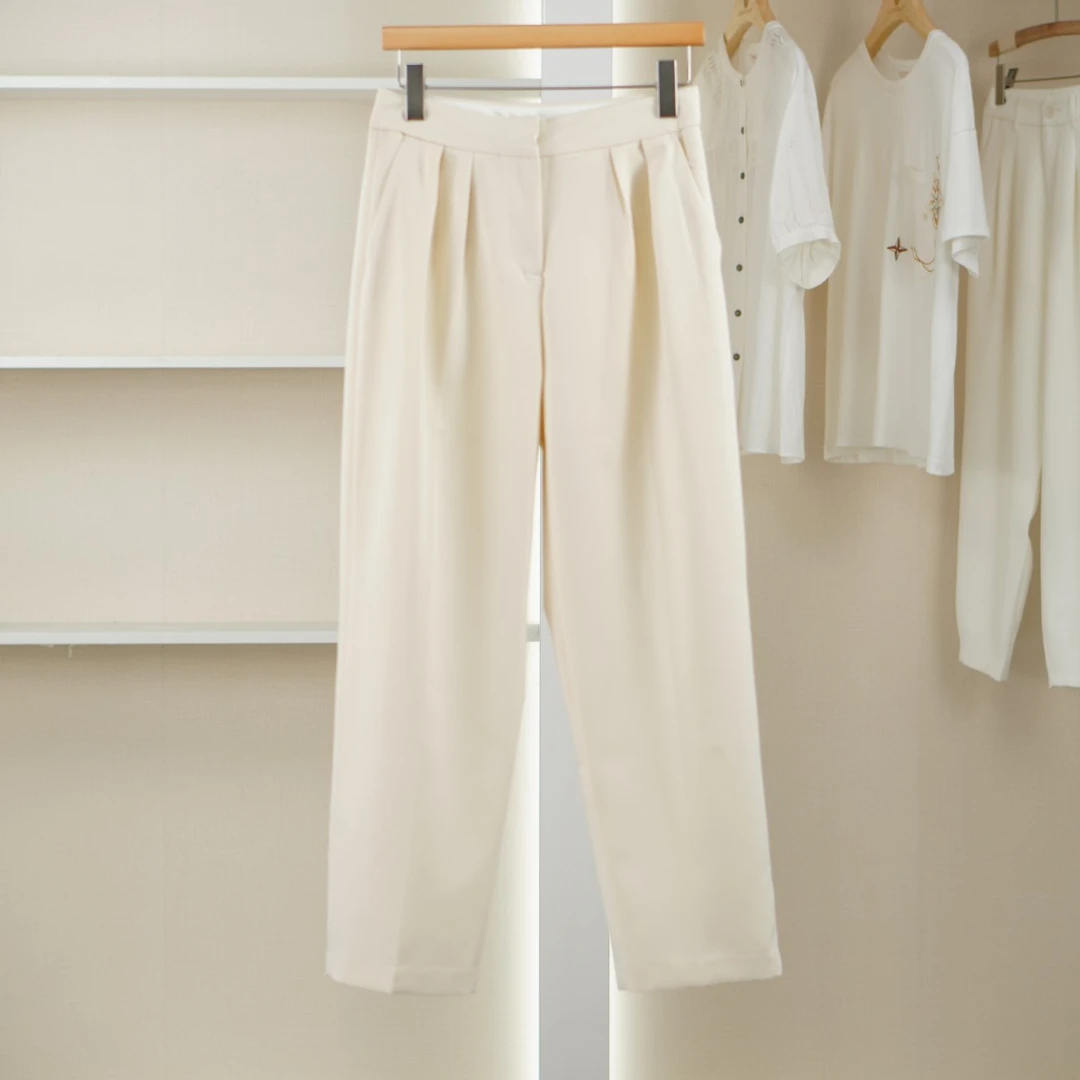 麦迪尚品 5061460 春秋时尚直筒阔腿裤品牌撤柜女装折扣