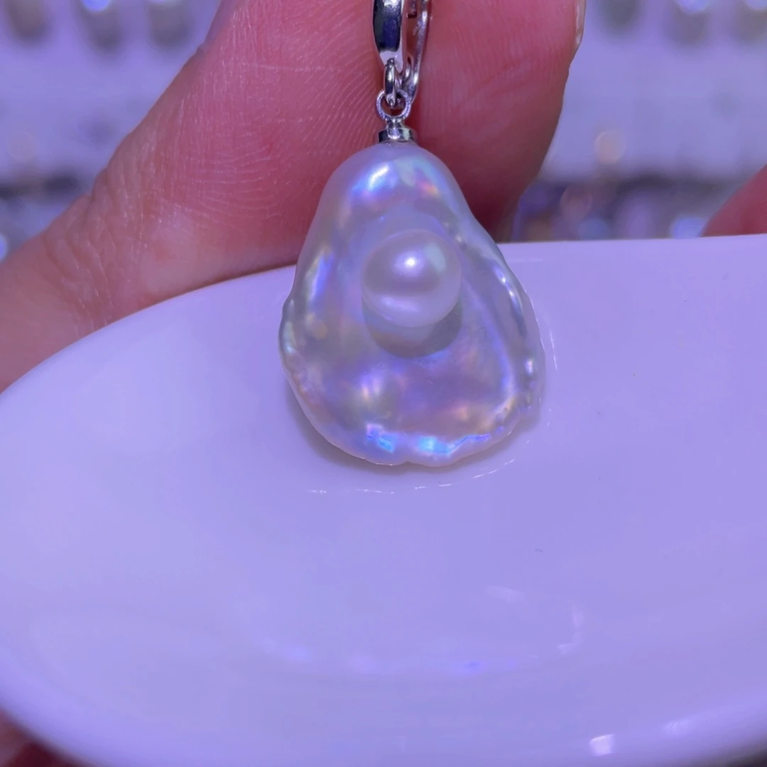 淡水珍珠未镶嵌天然淡水珍珠吊坠