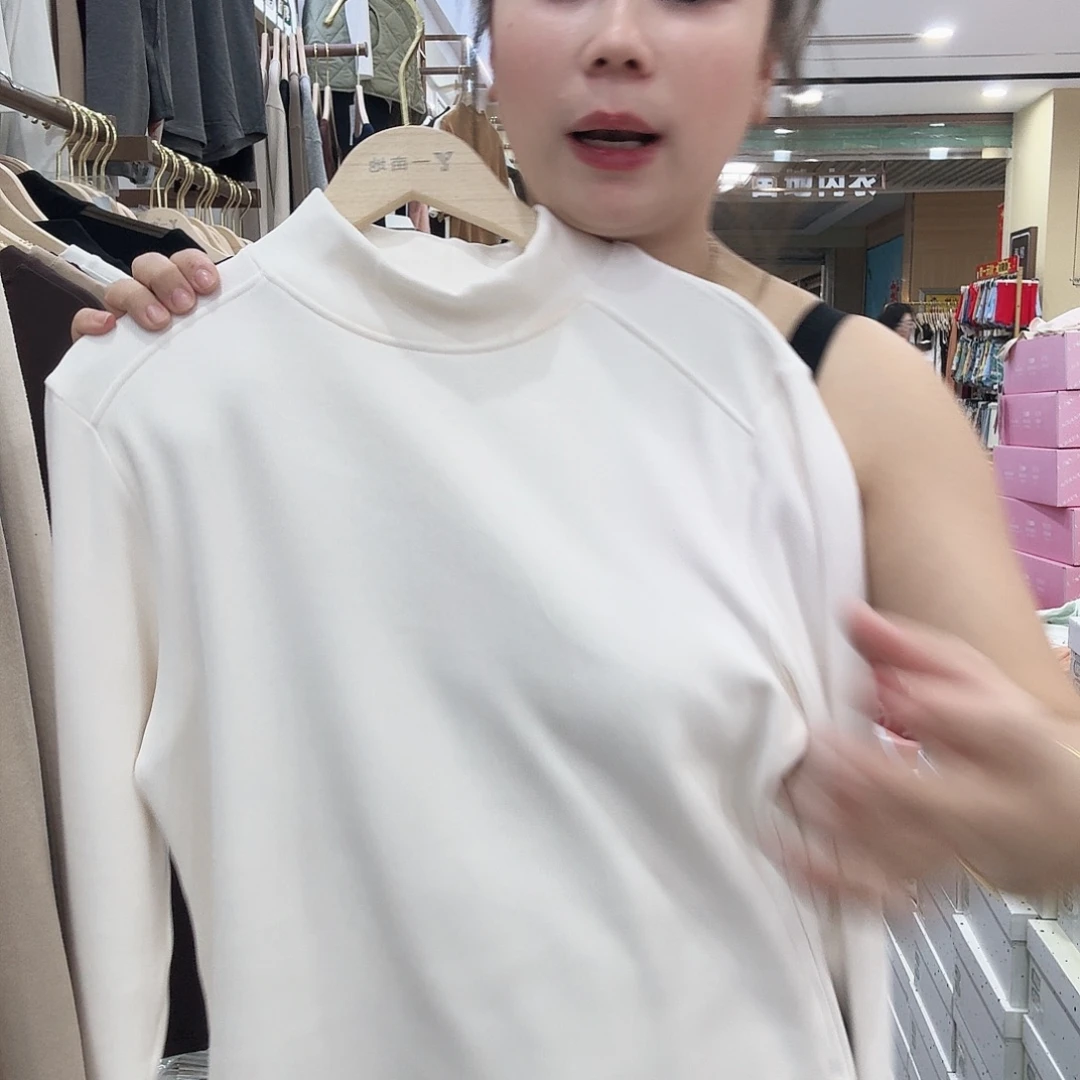 棉加厚款米白色打底