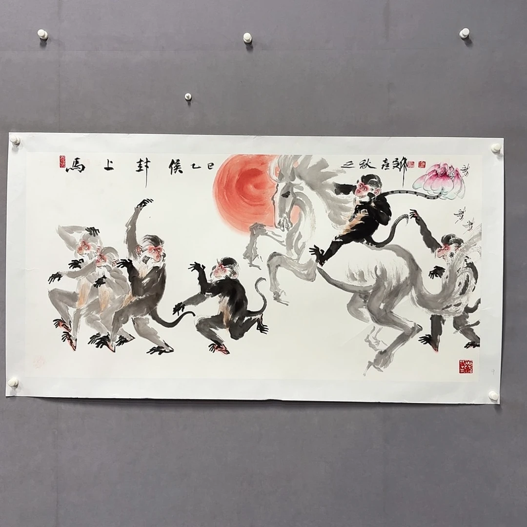 国画亲笔手绘放心去藏
