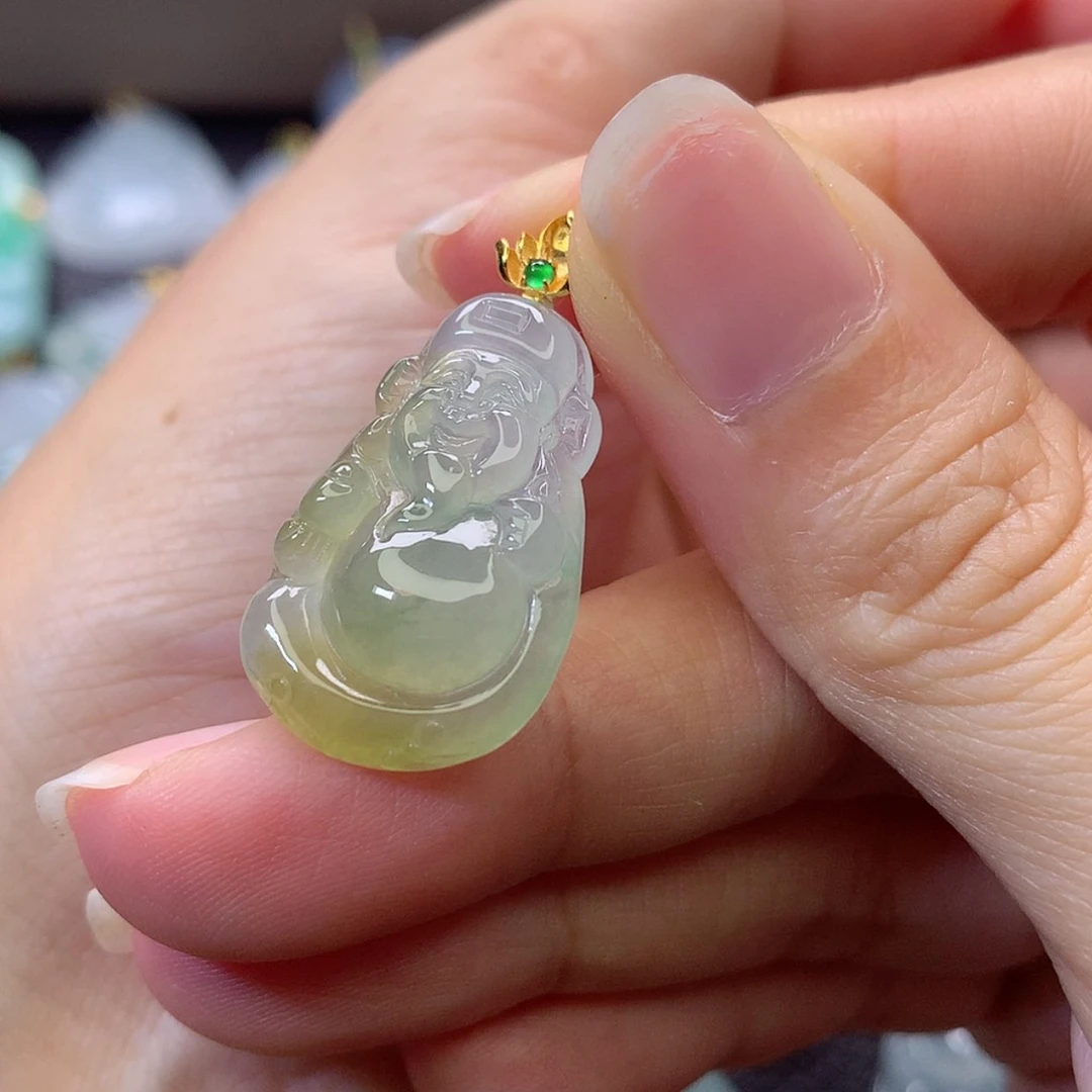 【闪购商品】吊坠(赠链)18K金镶嵌翡翠