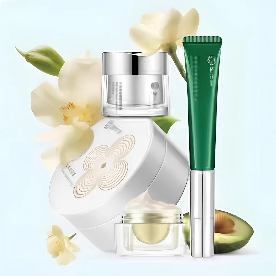 栖花里牛油果眼部护理套装保湿抗皱改善干燥眼霜眼部精华乳旗舰