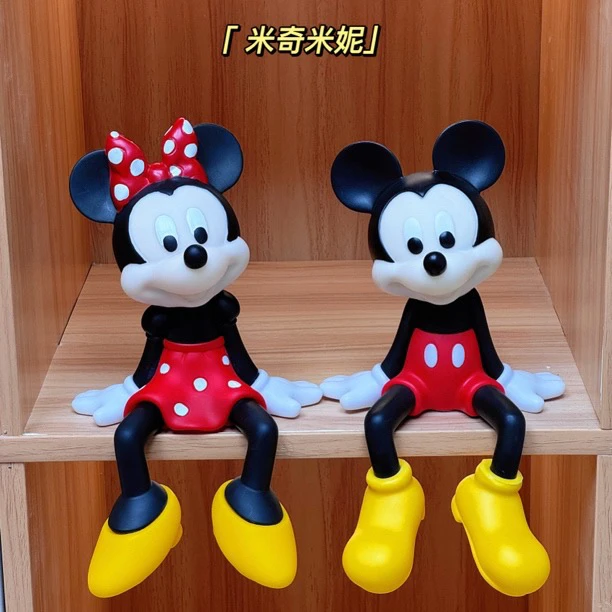 坐姿米奇米妮摆件客厅入户玄关桌面家居礼物创意电视柜酒柜装饰品