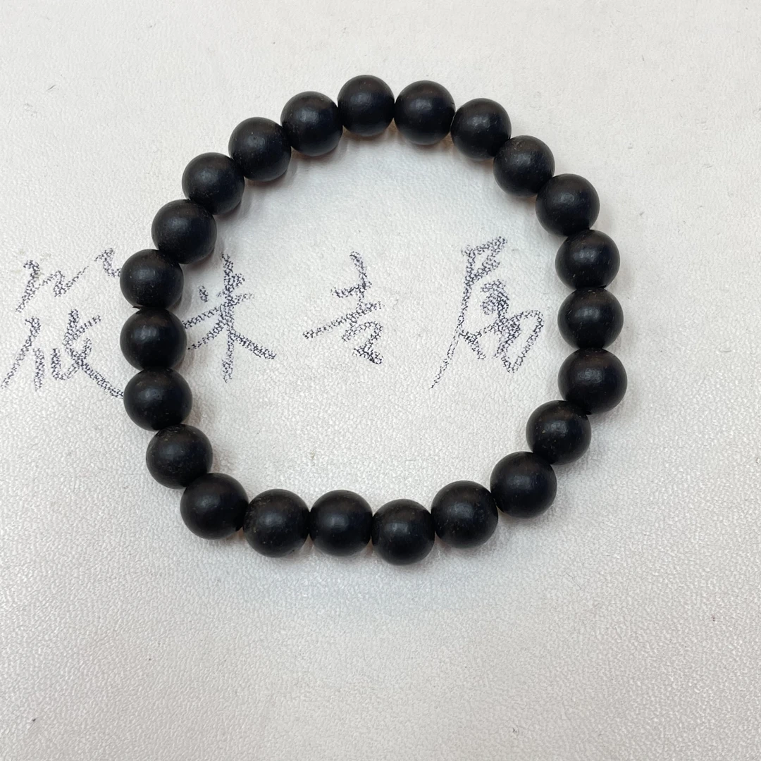 8mm黑茉莉古法合香珠手串H464 HXZ