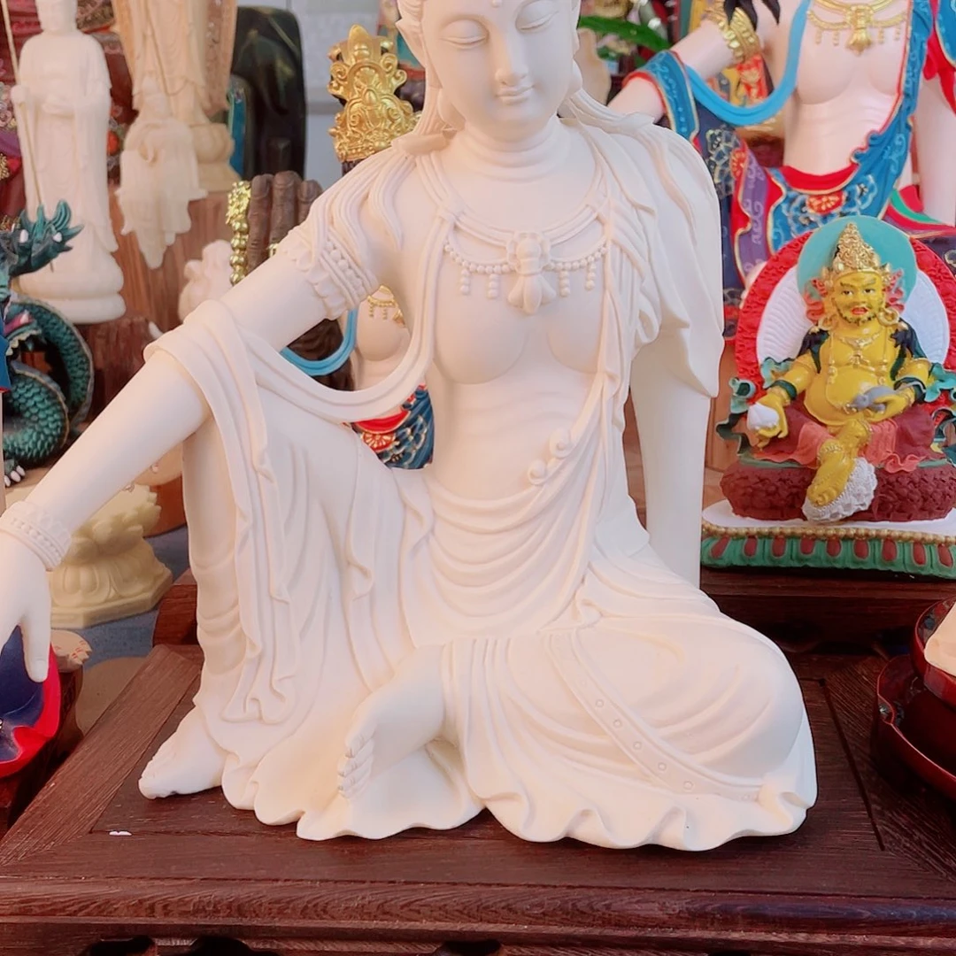 尚***司石材自在观音摆件30