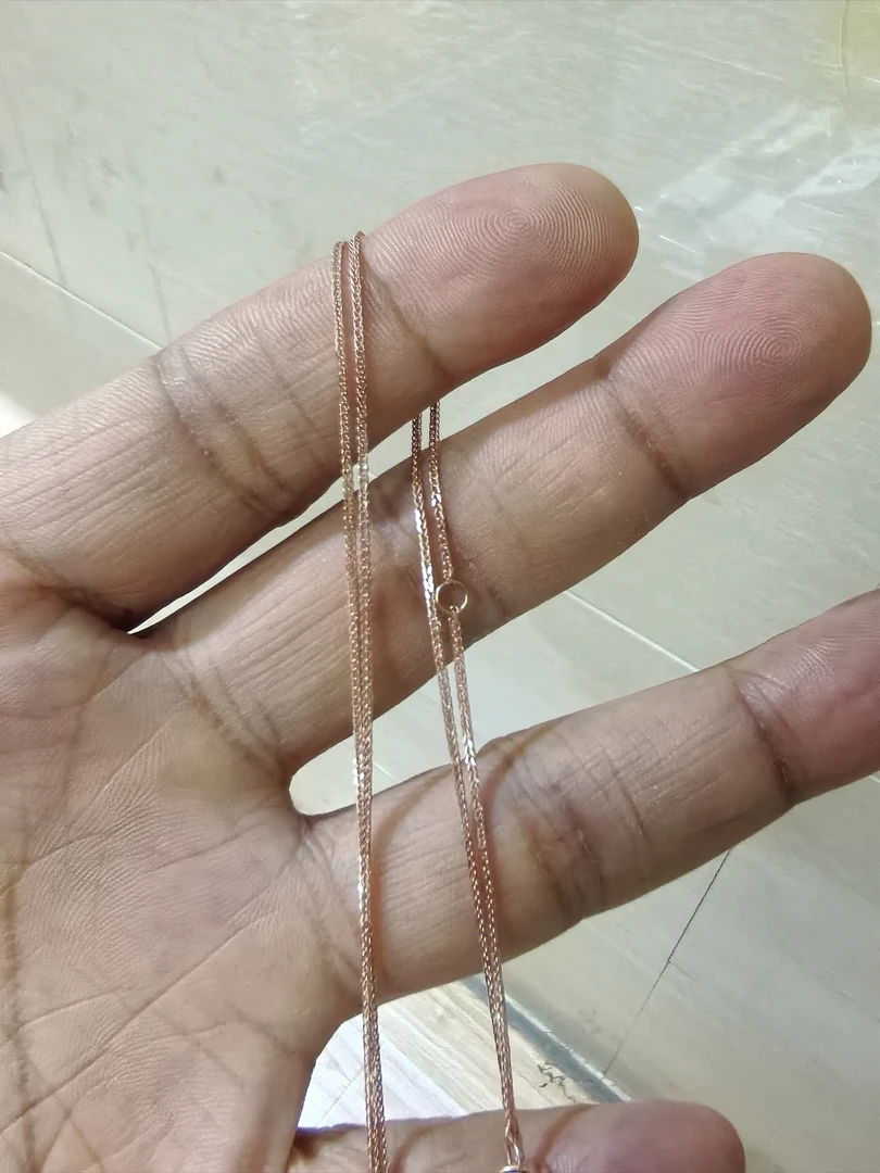 18K玫瑰金项链时尚138