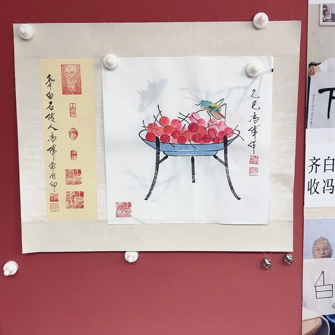 国画冯伟老师亲笔手绘作品慧