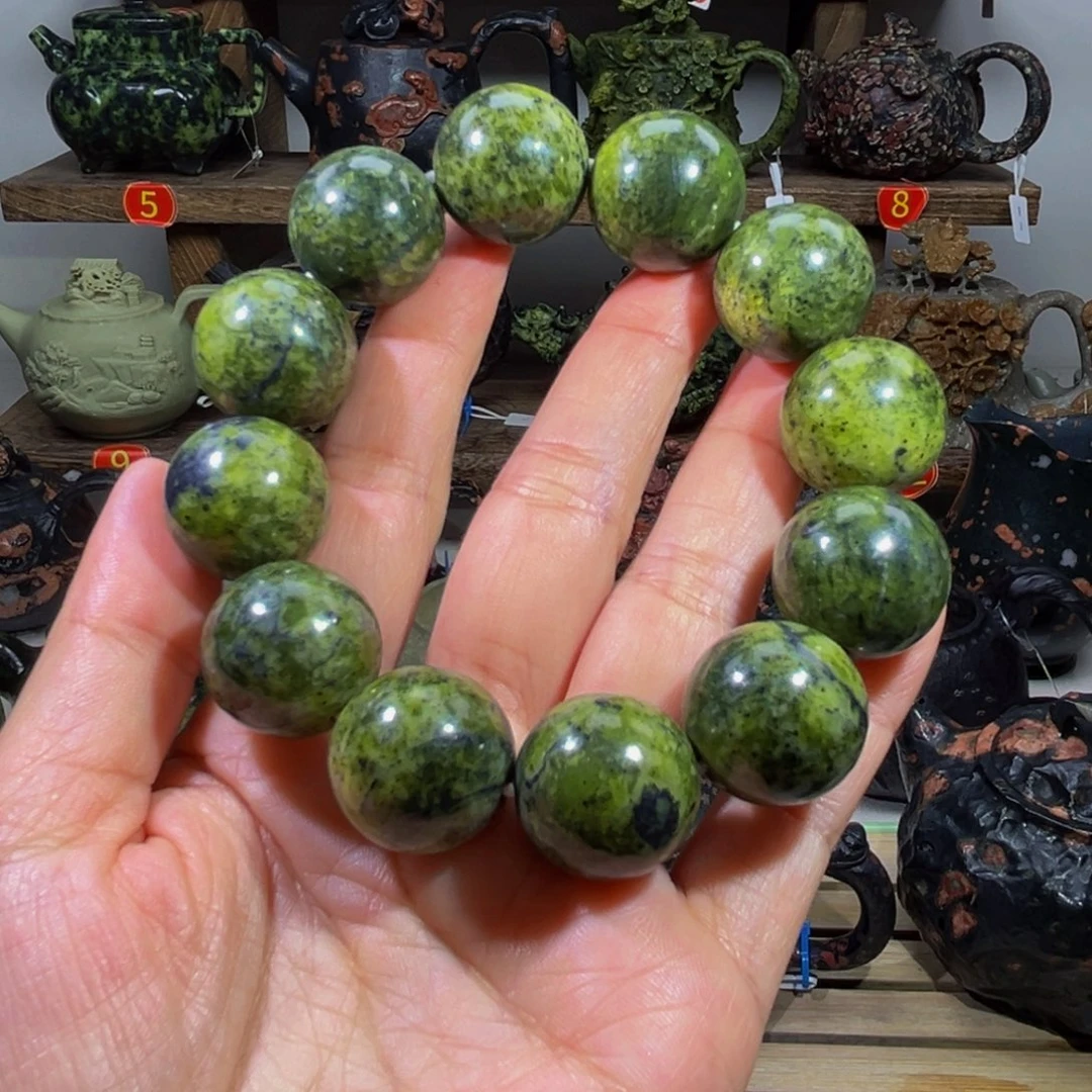 石材藏玉药王石精品手串20