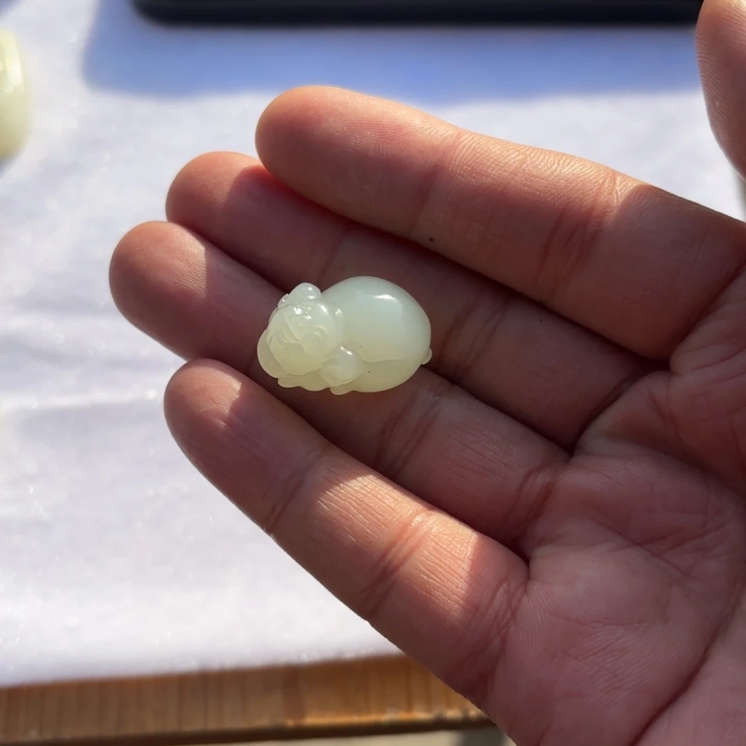 和田玉小猪未镶嵌星**✨定制不退换