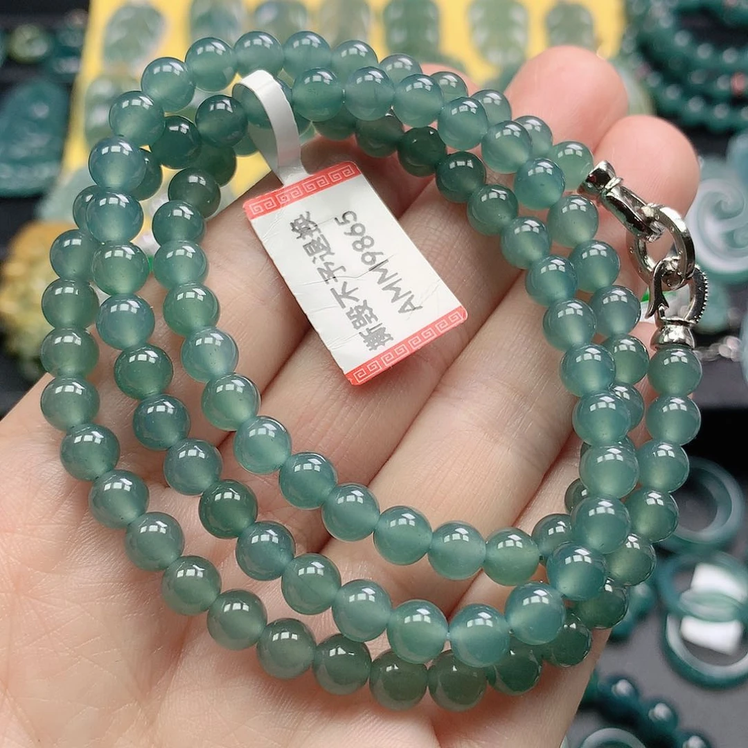翡翠颈饰未镶嵌珠链卡6