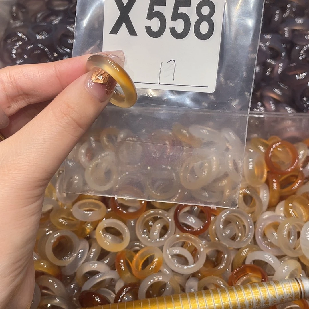 玛瑙/玉髓未镶嵌戒指558