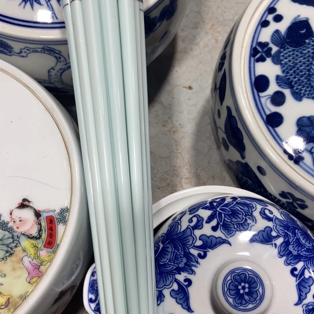 小***瓜瓷片景德镇陶瓷筷子